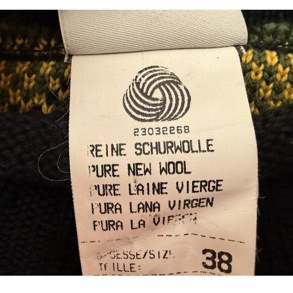 Mondi Womens Sweater 3D knit Wool *Medium Colorful Geometric 90s Artsy Oversized - Picture 7 of 7